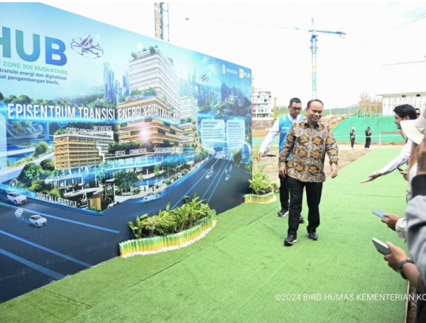 [Berita Foto] Menteri Budi Arie Hadiri Groundbreaking PLN HUB di IKN