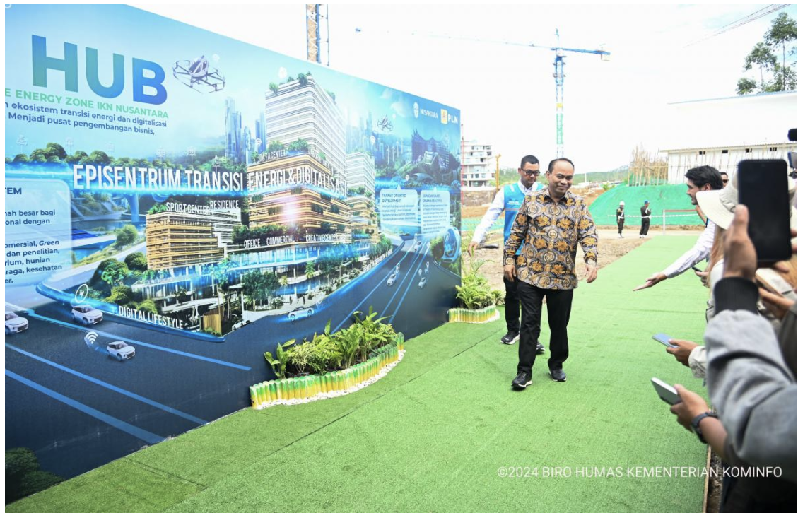 [Berita Foto] Menteri Budi Arie Hadiri Groundbreaking PLN HUB di IKN